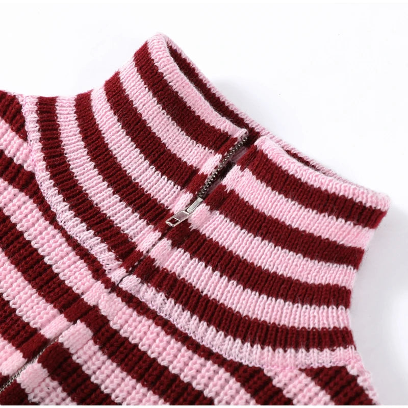 Jersey de punto rayado
