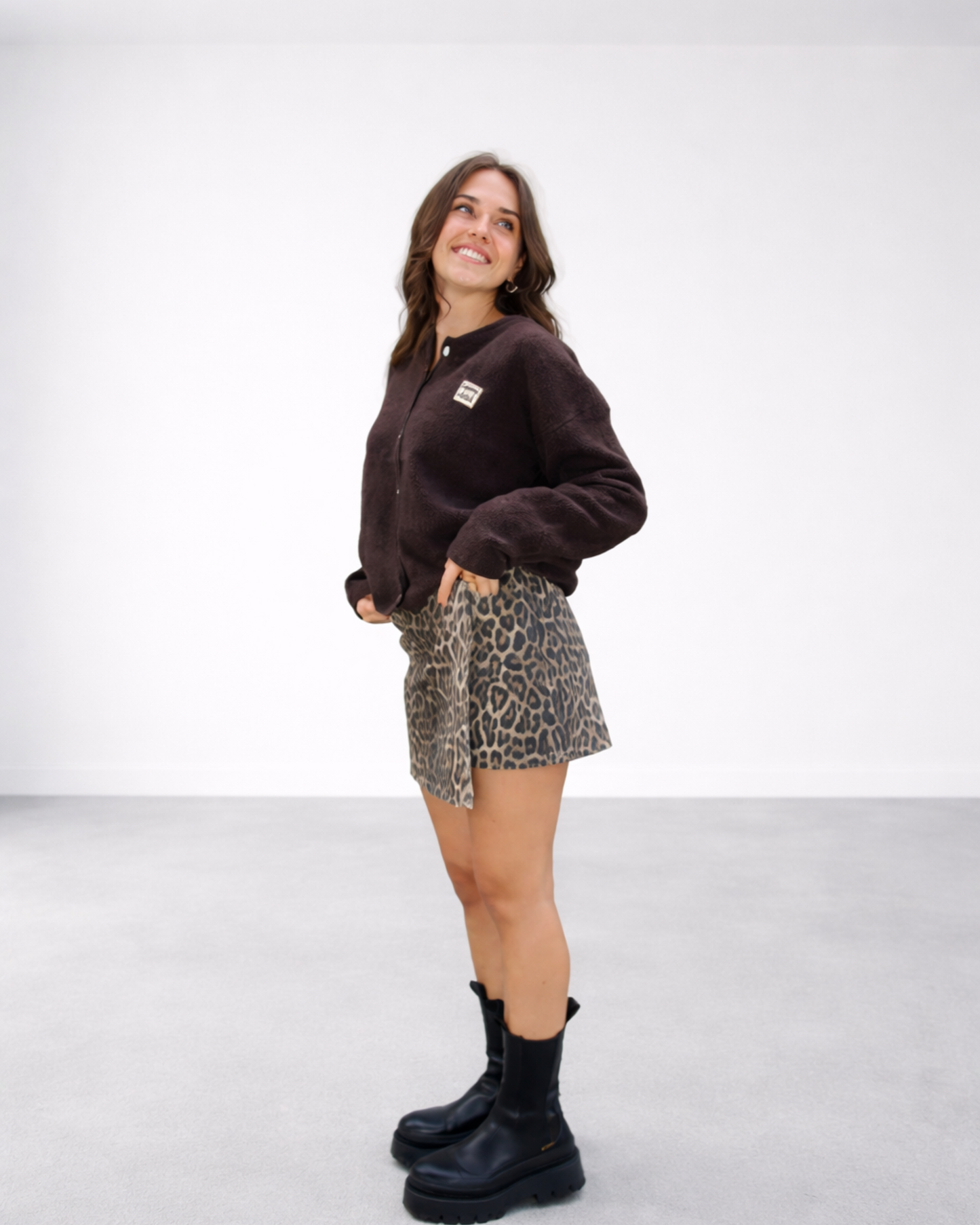 Falda pantalón leopardo