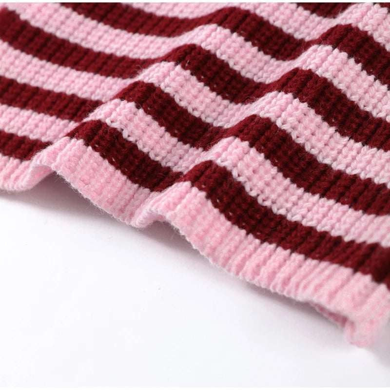 Jersey de punto rayado